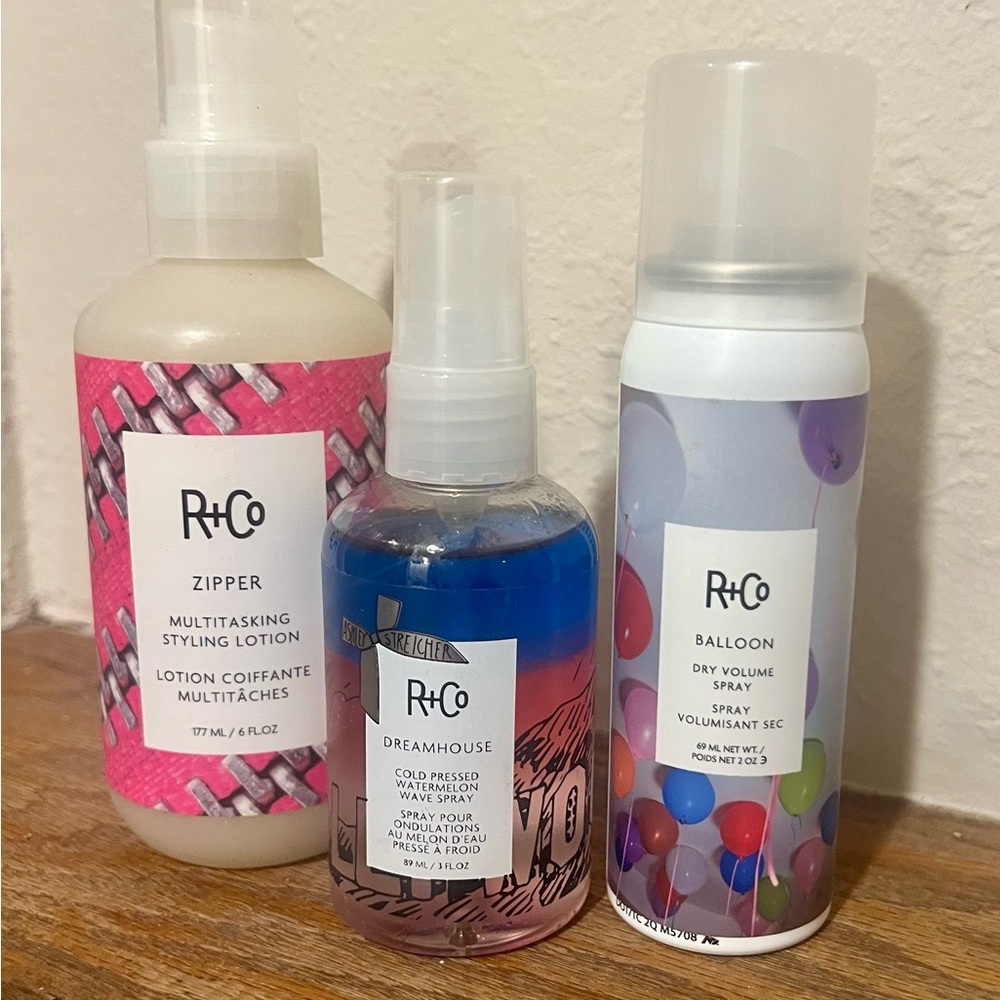 R+Co Hair Styling Trio – Zipper, Dreamhouse, Balloon (Set of 3)